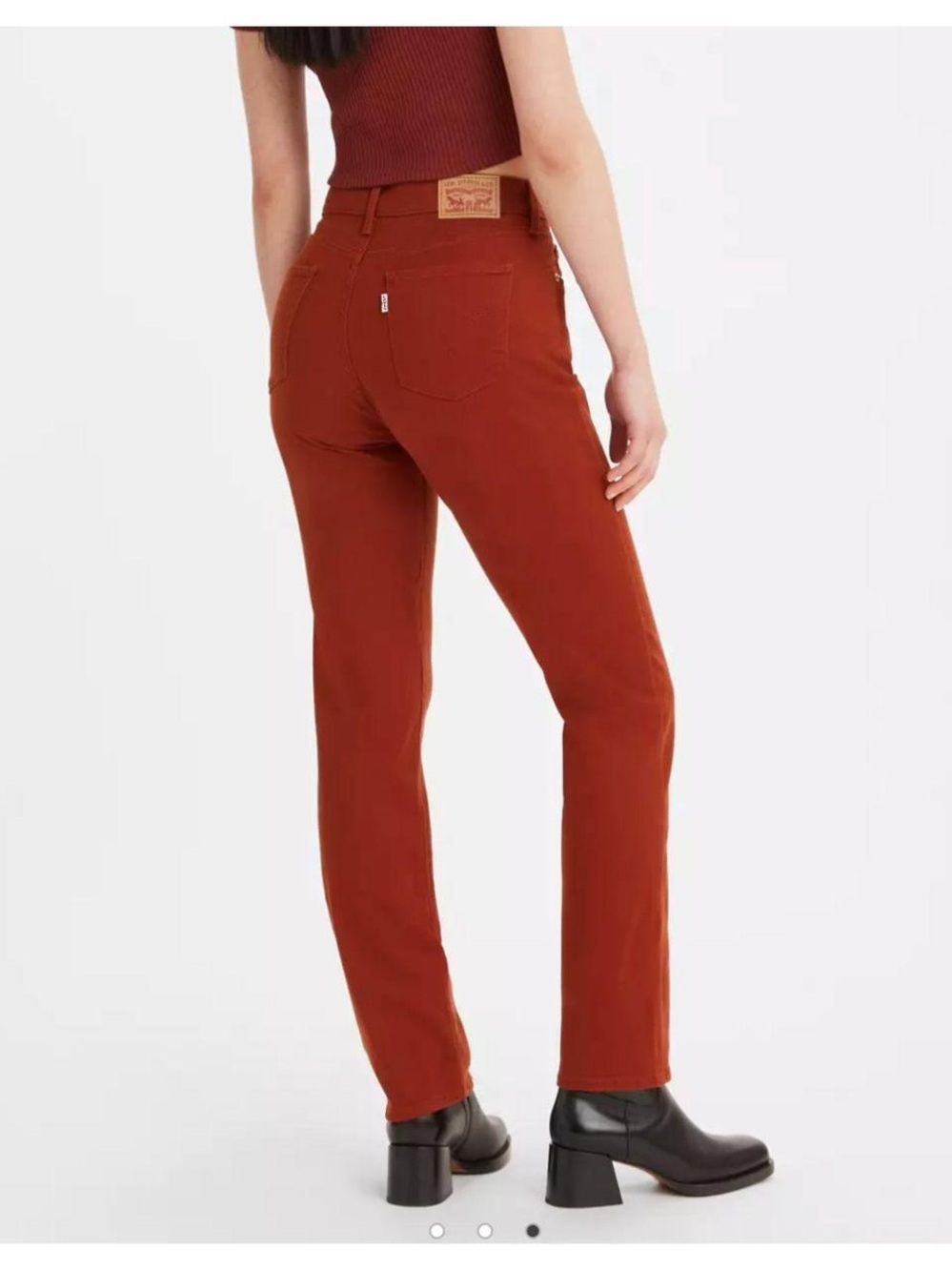 Levi's Women's High Rise Bootcut Jeans in Burnt Orange